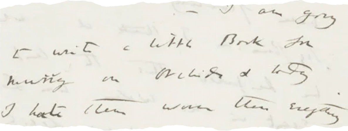 A picture of darwin's letter