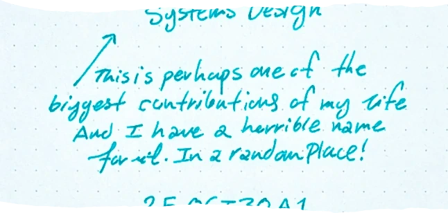 This is perhaps one of the biggest contributions of my life
And I have a horrible name for it. In a random place!