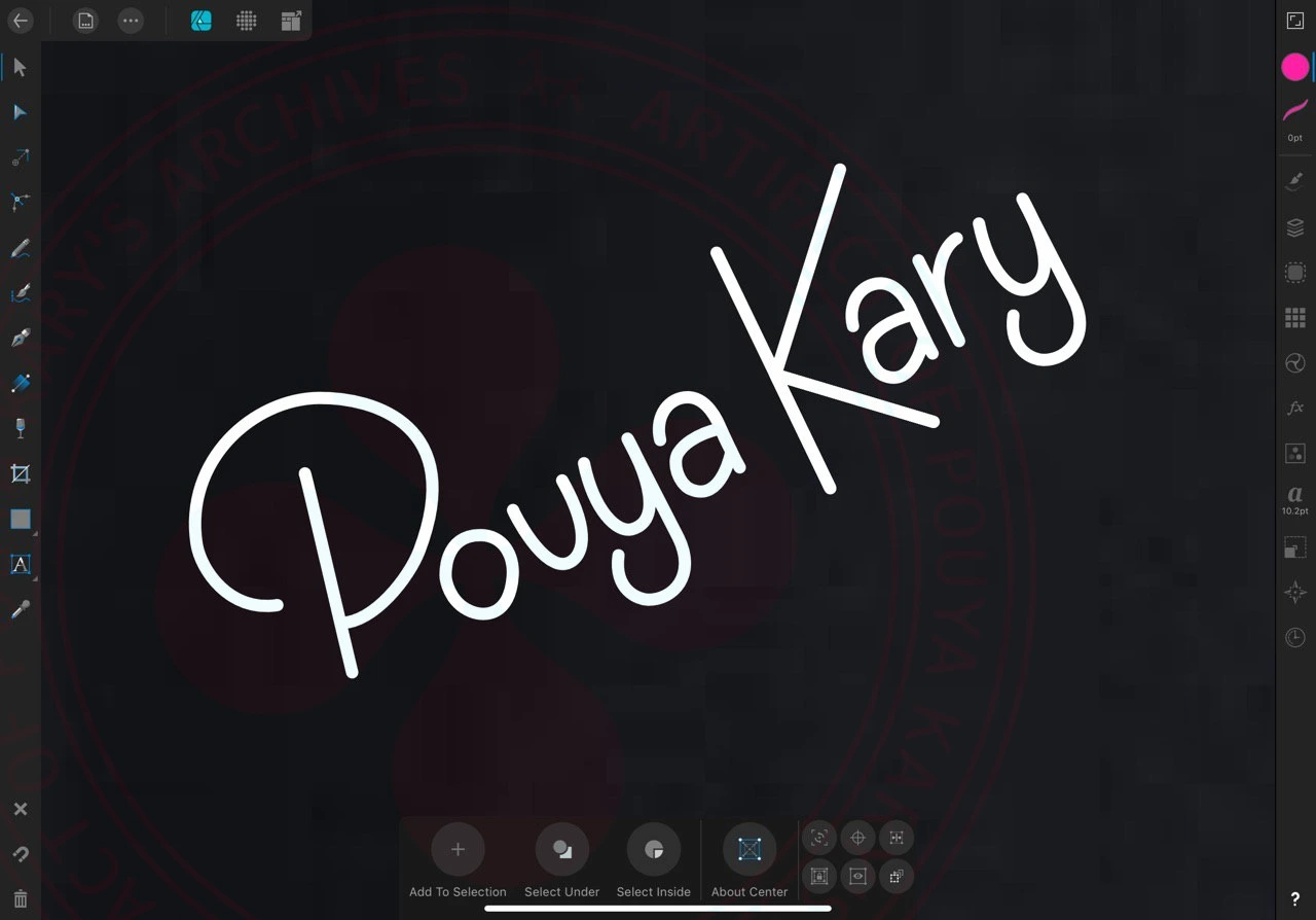 Designing a new logotype for Pouya Kary