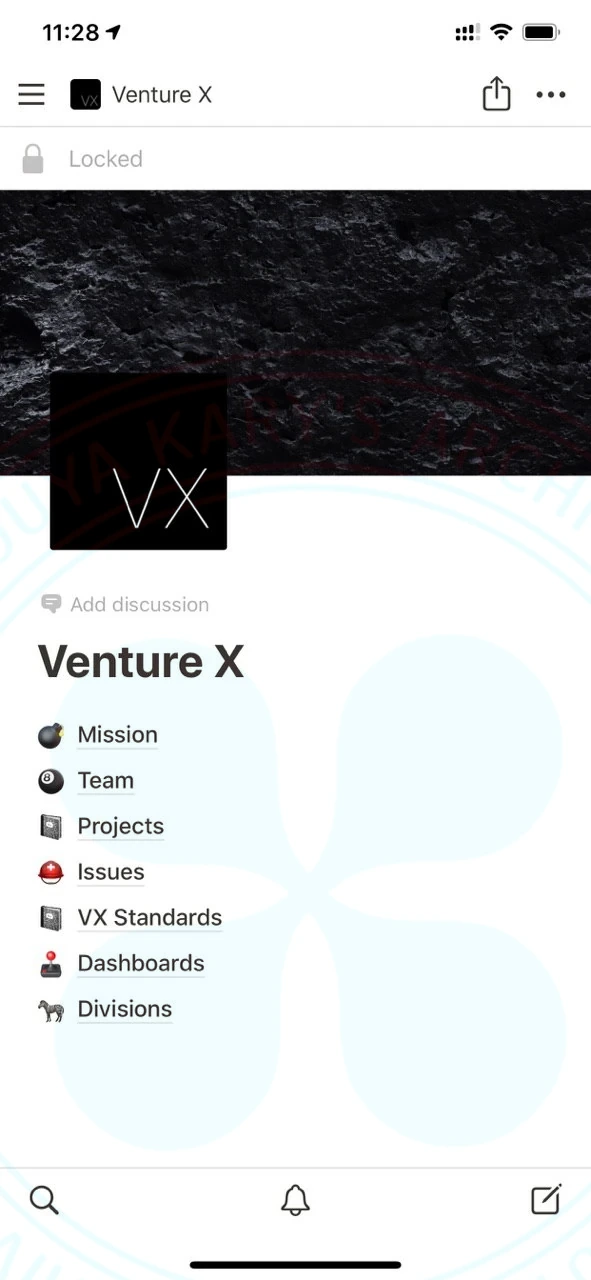 Trying to Design Notion for Venture X
