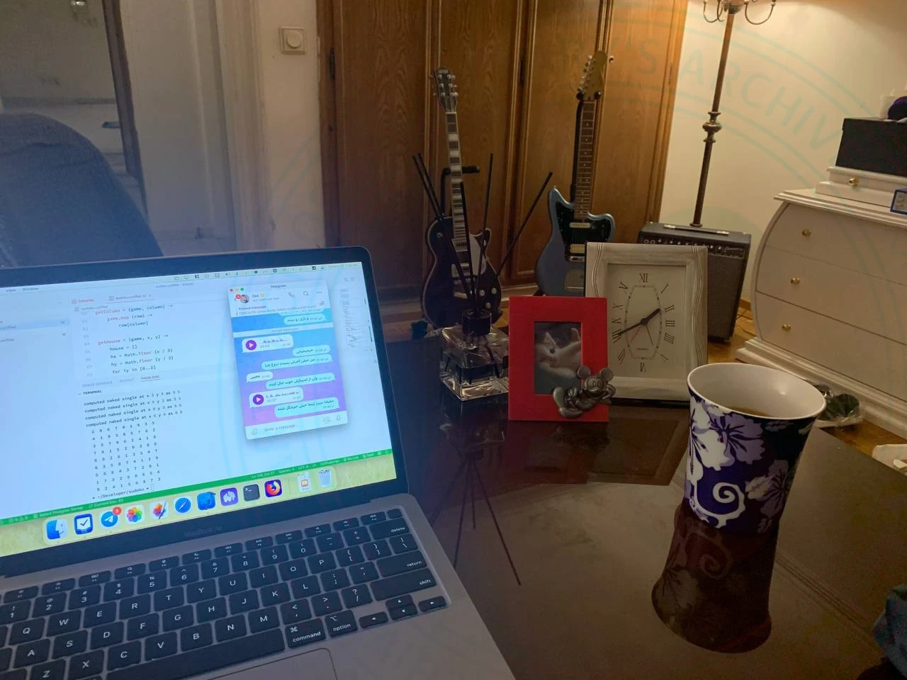 My Desk At Hashemabadi's Place