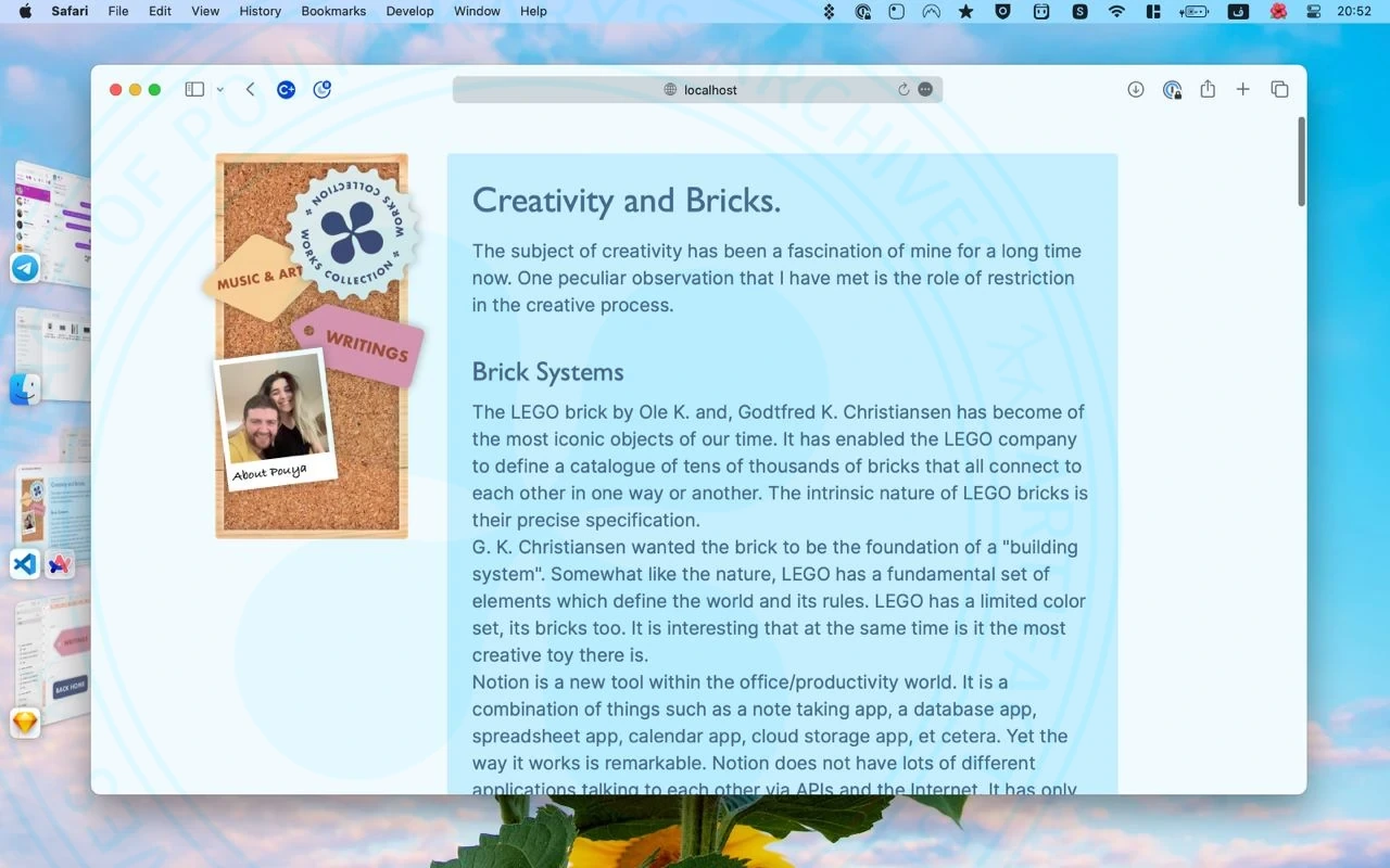 Desigining iWeb Inspired Blog