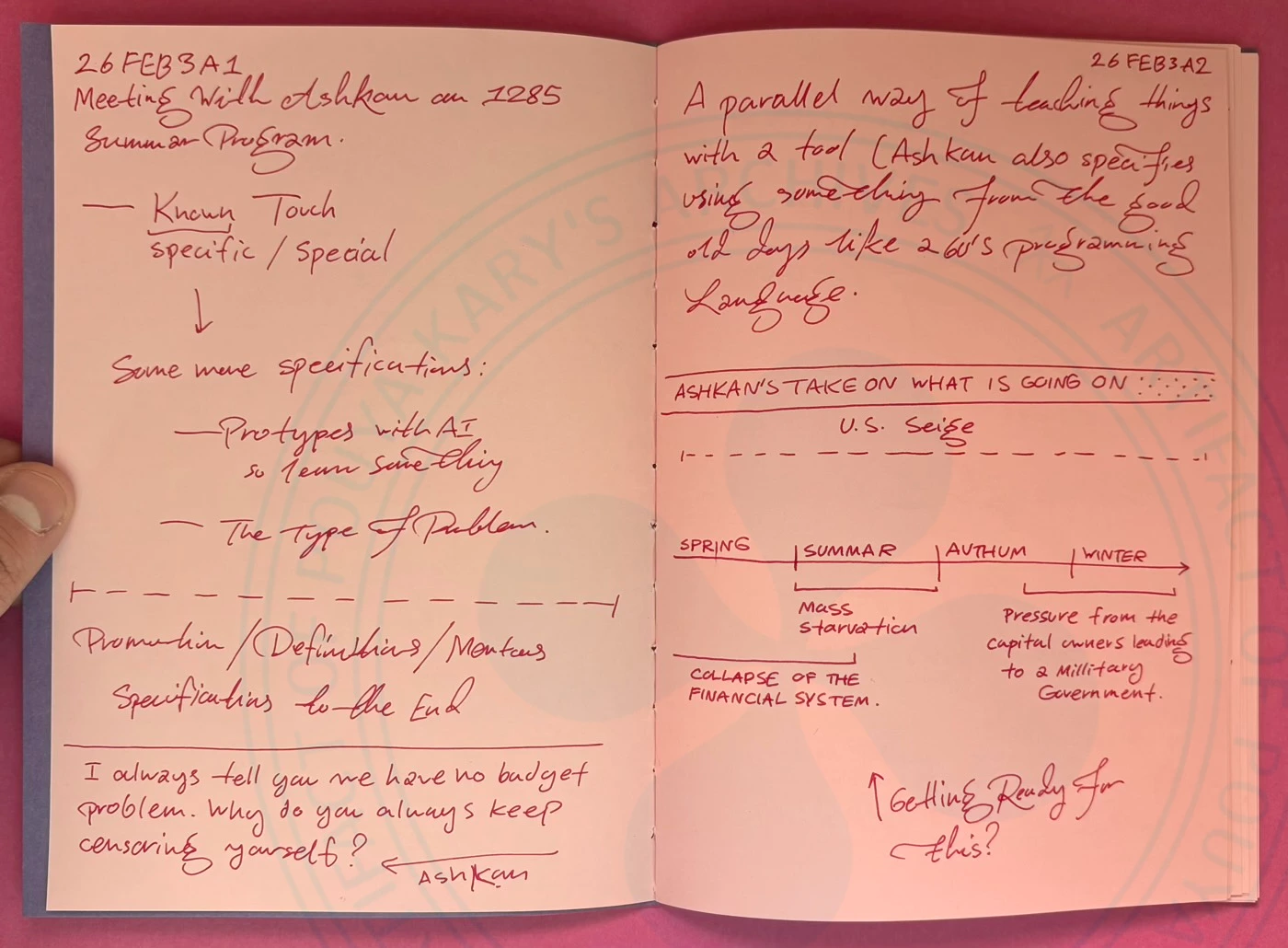 @1285 Meeting Notes With @ashkan & @ed