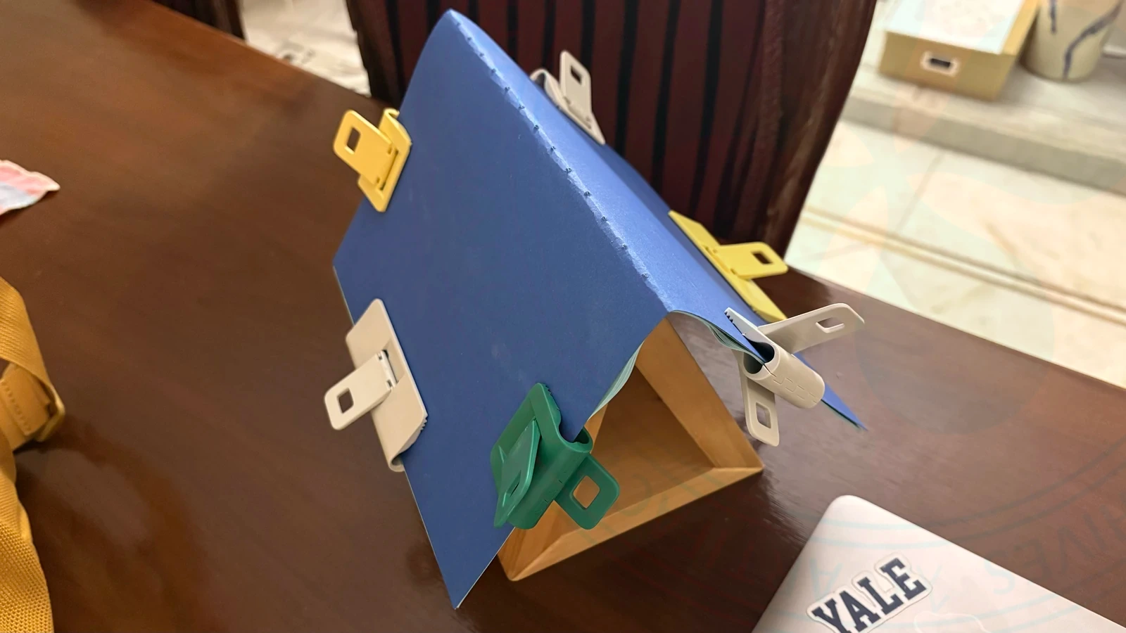 Using Hamid's Wooden Bookmark As Stand For Making Notebooks