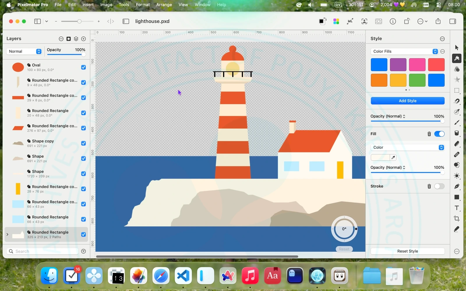 Designing the lighthouse of the @firstisland's Website