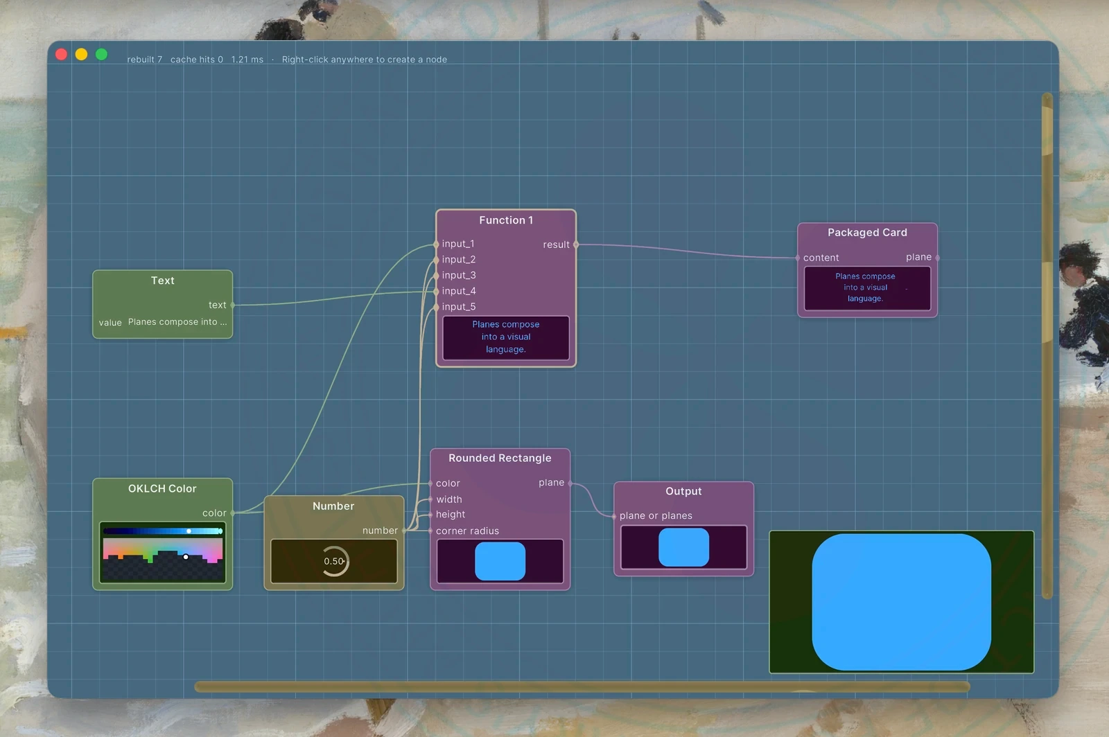 Nested Nodes (Functions) in @honar