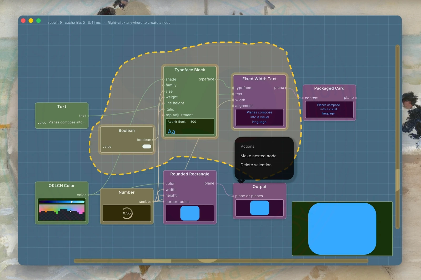 Adding Context Menus to @honar