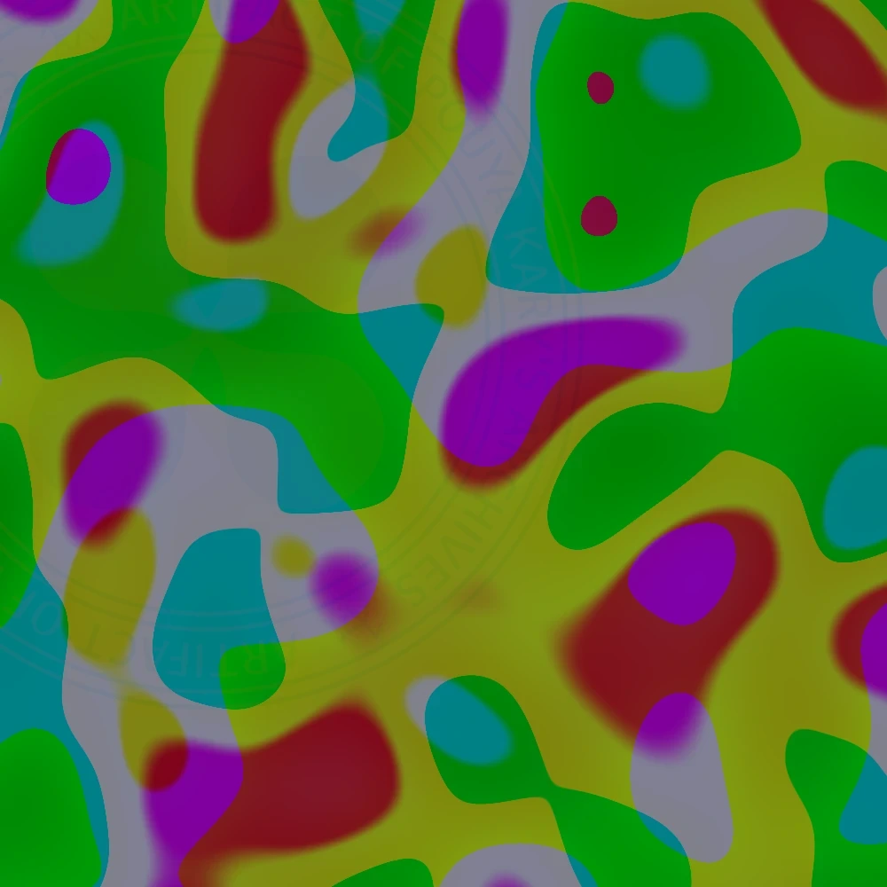 One of the shaders so that you get what I mean  by the algorithm:
#ifdef GL_ES
precision mediump float;
#endif
uniform vec2 u_resolution;
uniform vec2 u_mouse;
uniform float u_time;
vec3 mod289(vec3 x) { return x - floor(x * (1.0 / 289.0)) * 289.0; }
vec2 mod289(vec2 x) { return x - floor(x * (1.0 / 289.0)) * 289.0; }
vec3 permute(vec3 x) { return mod289(((x*34.0)+1.0)*x); }
float snoise(vec2 v) {
const vec4 C = vec4(0.211324865405187,  // (3.0-sqrt(3.0))/6.0
0.366025403784439,  // 0.5*(sqrt(3.0)-1.0)
-0.577350269189626,  // -1.0 + 2.0 * C.x
0.024390243902439); // 1.0 / 41.0
vec2 i  = floor(v + dot(v, C.yy) );
vec2 x0 = v -   i + dot(i, C.xx);
vec2 i1;
i1 = (x0.x > x0.y) ? vec2(1.0, 0.0) : vec2(0.0, 1.0);
vec4 x12 = x0.xyxy + C.xxzz;
x12.xy -= i1;
i = mod289(i); // Avoid truncation effects in permutation
vec3 p = permute( permute( i.y + vec3(0.0, i1.y, 1.0 ))
+ i.x + vec3(0.0, i1.x, 1.0 ));
vec3 m = max(0.5 - vec3(dot(x0,x0), dot(x12.xy,x12.xy), dot(x12.zw,x12.zw)), 0.0);
m = m*m ;
m = m*m ;
vec3 x = 2.0 * fract(p * C.www) - 1.0;
vec3 h = abs(x) - 0.5;
vec3 ox = floor(x + 0.5);
vec3 a0 = x - ox;
m *= 1.79284291400159 - 0.85373472095314 * ( a0*a0 + h*h );
vec3 g;
g.x  = a0.x  * x0.x  + h.x  * x0.y;
g.yz = a0.yz * x12.xz + h.yz * x12.yw;
return 130.0 * dot(m, g);

}
void main() {
vec2 st = gl_FragCoord.xy/u_resolution.xy;
st.x *= u_resolution.x/u_resolution.y;
vec3 color = vec3(0.0);
vec2 pos = vec2(st*3.);
vec2 pos2 = vec2(st*2.);

float DF = 0.0;
float DF2 = 0.0;

// Add a random position
float a = 0.0;
float a2 = 0.0;

vec2 vel = vec2(u_time*.1);
vec2 vel2 = vec2(u_time*1.5);

DF += snoise(pos+vel)*.25+.25;
DF2 += snoise(pos+vel)*.4+.2;

// Add a random position
a = snoise(pos*vec2(cos(u_time*0.3),sin(u_time*0.1))*0.1)*1.950;
a2 = snoise(pos2*vec2(sin(u_time*0.656),cos(u_time*0.3))*0.1)*2.030;

vel = vec2(cos(a),sin(a));
vel2 = vec2(sin(a2),cos(a2));

DF += snoise(pos+vel)*-0.238+0.122;
DF2 += snoise(pos2+vel2)*0.458+-0.286;

color = vec3(smoothstep(2.036,0.102,fract(1.0 - DF)), smoothstep(-0.060,0.422,fract(DF2)), smoothstep(0.668,0.494,fract(DF2)) );

vec3 color2 = vec3(smoothstep(-2.076,-1.858,fract(1.0 - DF2)), smoothstep(-0.420,-0.458,fract(DF)), smoothstep(0.924,2.126,fract(DF)) );

gl_FragColor = vec4(mix(1.0-color, color2, 0.5), 1.0);

}