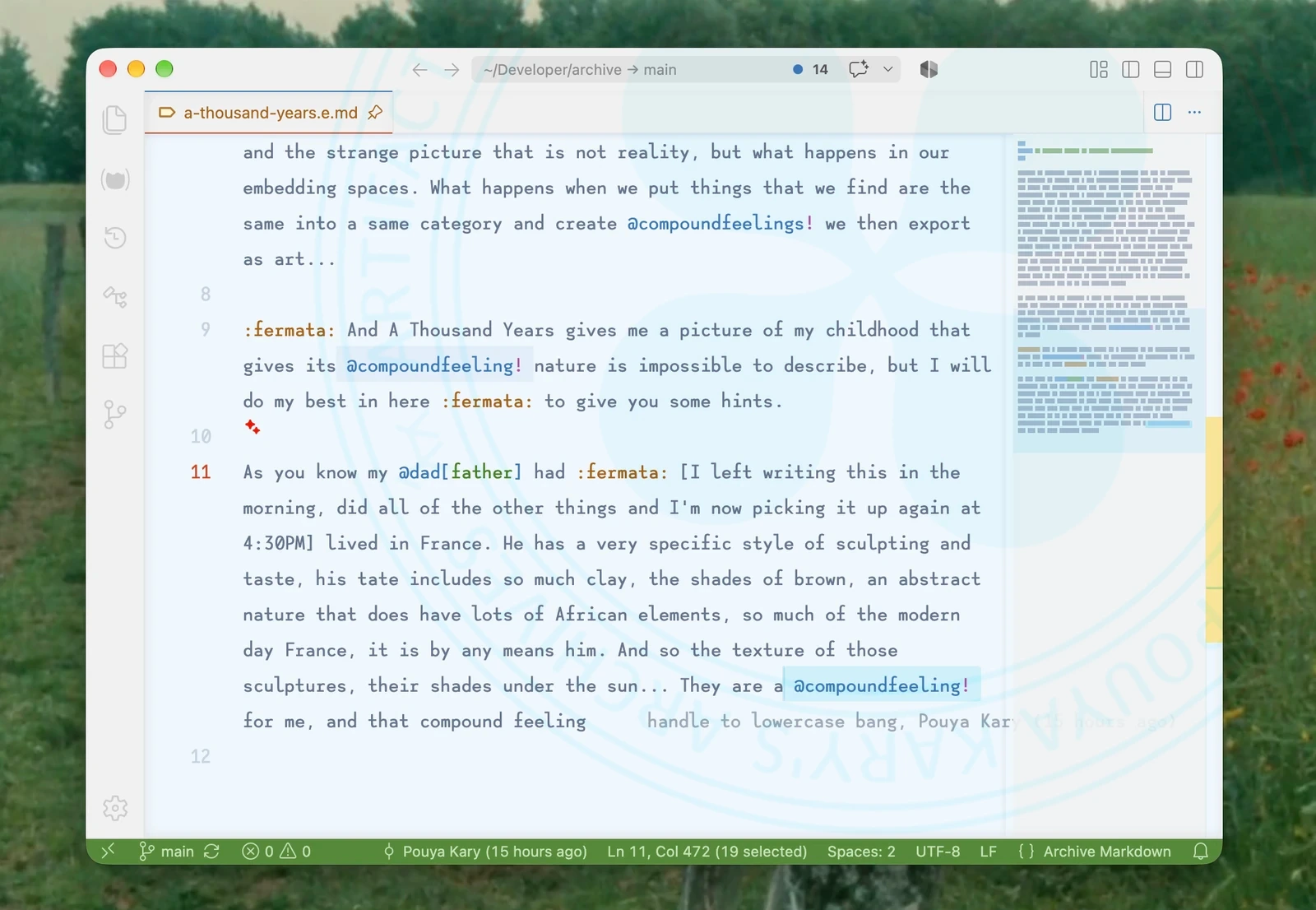 @archive Markdown Handle Lowercase Operator