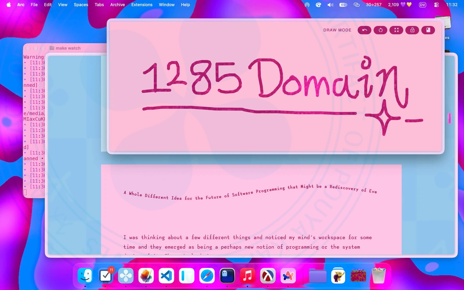 Pinky Blue Desktop
