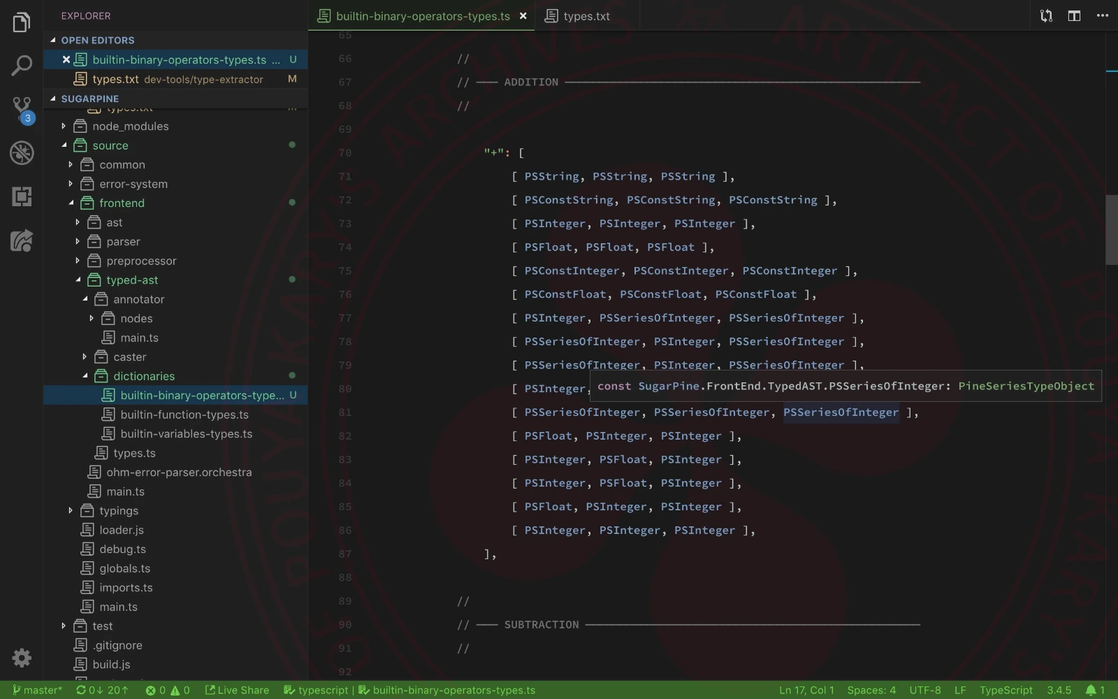 Internals of @sugarpine